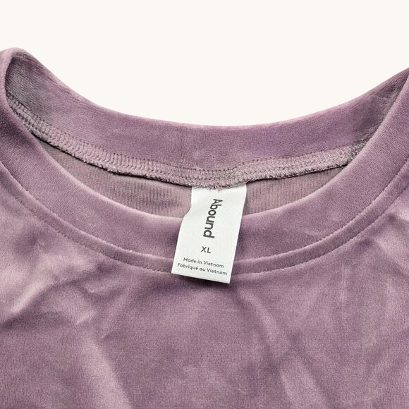 Abound Tank Top Womens XL Purple Sleeveless Cropped Soft Stretchy Casual Shirt - Picture 8 of 9